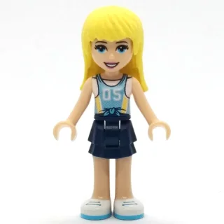 Stephanie - Medium Blue Jersey, Dark Blue Skirt