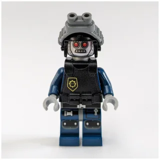 Robot Police, Helmet with Night Vision Goggles, Armor