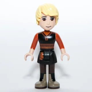 Kristoff - Black Vest, Dark Orange Shirt