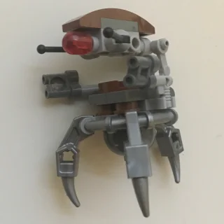 Droideka / Destroyer Droid, Reddish Brown Shell, Flat Silver Legs