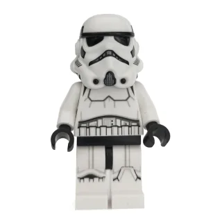 Stormtrooper, Dark Bluish Gray Squares on Back of Helmet