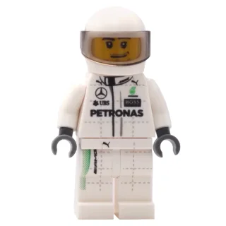Race Driver, White Torso, White Legs, White Helmet, Mercedes