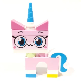 Minifigurka Unikitty, Dark Azure Foot, Closed Mouth