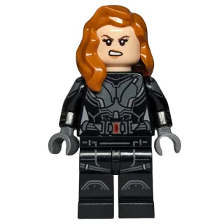 Black Widow, Black Jumpsuit, Silver Highlights