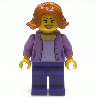 Medium Lavender, Dark Purple, Dark Orange Hair