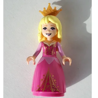 Aurora - Dark Pink Gown, Crown