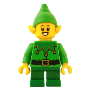 Elf - Bright Green Torso, Green Legs, Bright Green Hat