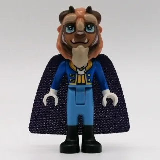 Beast, Medium Blue Legs, Dark Purple Cape, Hair Bow