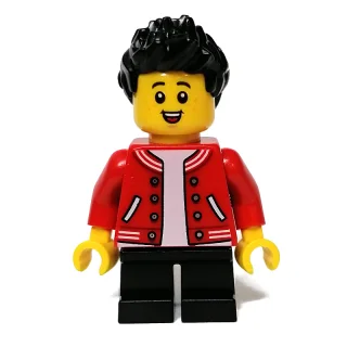 Kid - Red Torso, Black Legs, Black Hair