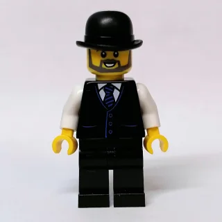 Black Suit, White Shirt, Black Hat