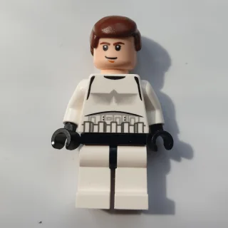 Han Solo, Stormtrooper Disguise, Black Eyes - 3626c Head