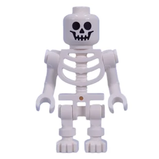 Skeleton, Standard Face, Bent Arms, Vertical Hand Clips, 78132 Torso, 3626c Head