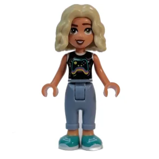 Minifigurka Nova - Black Top, Sand Blue Pants