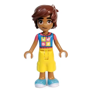 Leo - Dark Azure Top, Yellow Pants