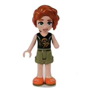 Autumn - Dark Green Top, Olive Green Shorts