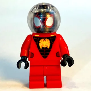 Spin / Spider-Man (Miles Morales), Medium Red Legs, Bubble Helmet