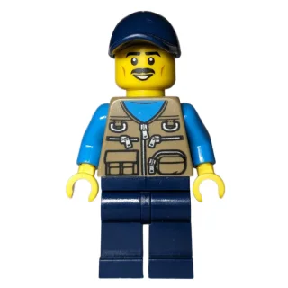 Dark Tan Torso, Dark Blue Legs, Dark Blue Hat