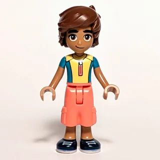 Leo - Yellow Shirt, Coral Pants