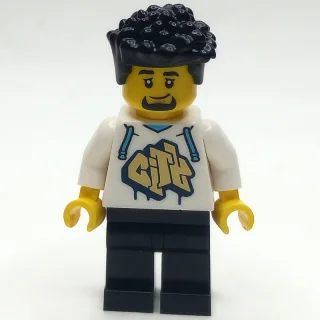 Man, White Hoodie, Black Legs