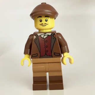 Camera Man, Reddish Brown Torso, Medium Nougat Legs, Reddish Brown Cap