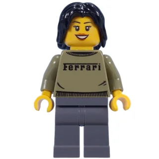 Woman, Olive Green Ferrari Sweater