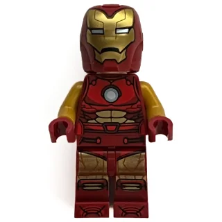 Iron Man, Pearl Gold Arms, Round Arc Reactor, Helmet and Visor
