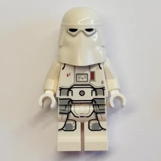 Snowtrooper, White Hips, Printed Legs, White Hands (Warm Tan Head)