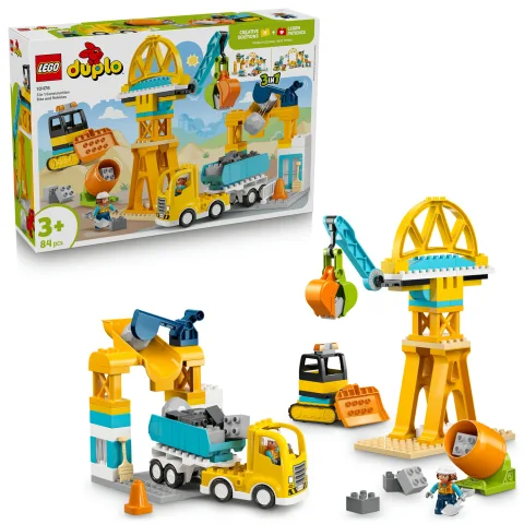 3 in 1 Construction Site and Vehicles