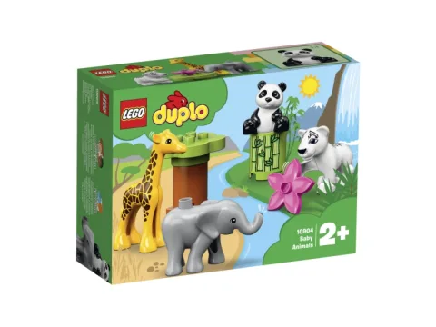 Duplo Dzikie zwierzęta żyrafa panda słoń biały tygrys Zoo