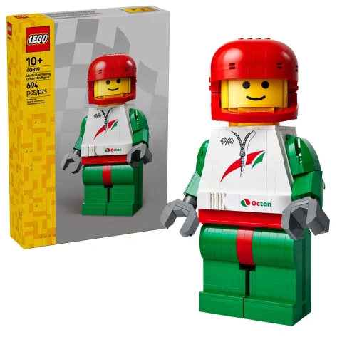 Minifigurki Duża minifigurka kierowcy wyścigowego