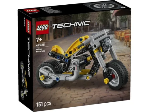 Żółty motocykl