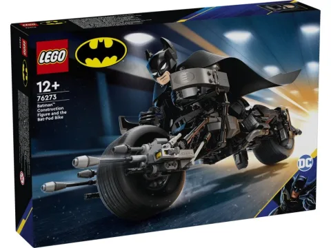 Batman Construction Figure and the Bat-Pod Bike